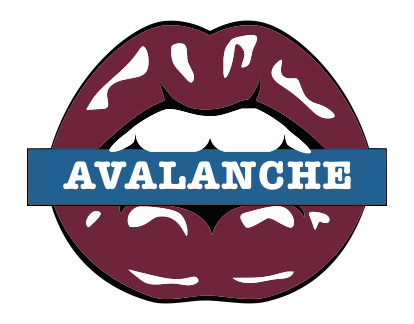 Colorado Avalanche Lips Logo iron on paper